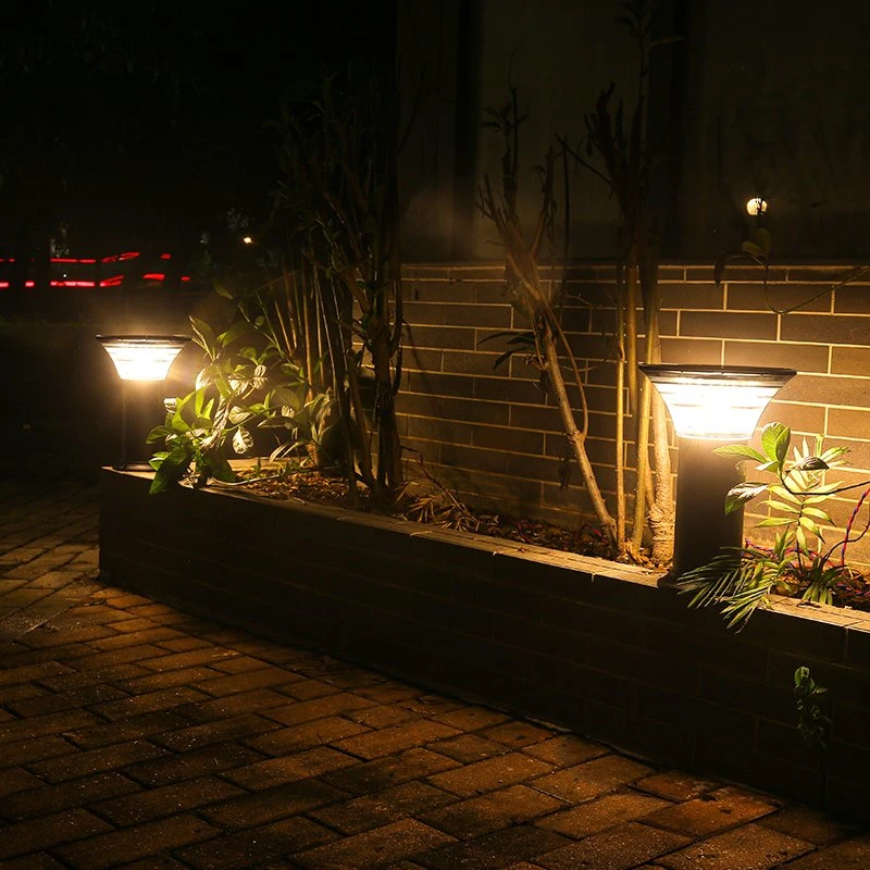 Outdoor IP65 Waterproof LED Bollard for Hotel Aluminium Modern Style COB LED Garden Light 10W Pathway Bollard Solar Lawn Lamp