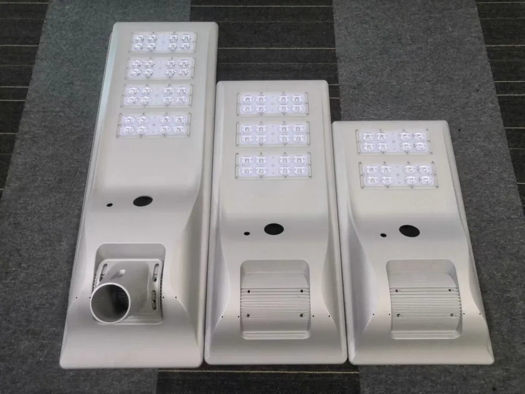 New Modern High Lumen Outdoor Waterproof Integrated Aluminum 30W 40W 60W 80W 100W LED All in One Solar Street Light